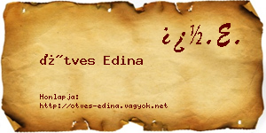 Ötves Edina névjegykártya
